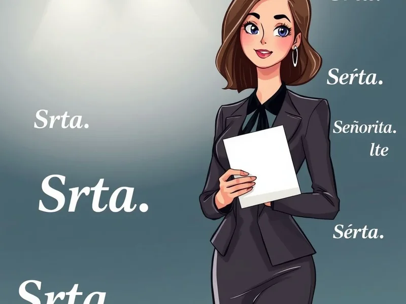 Afbeelding van "Srta." uitgelegd